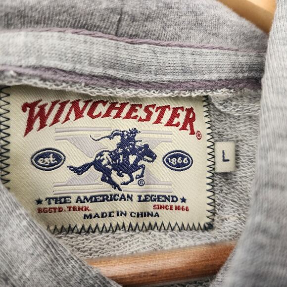 Winchester Hoodie Sweatshirt Mens Size Large Embroidered Rifle Legend NEW NWT - Picture 7 of 13